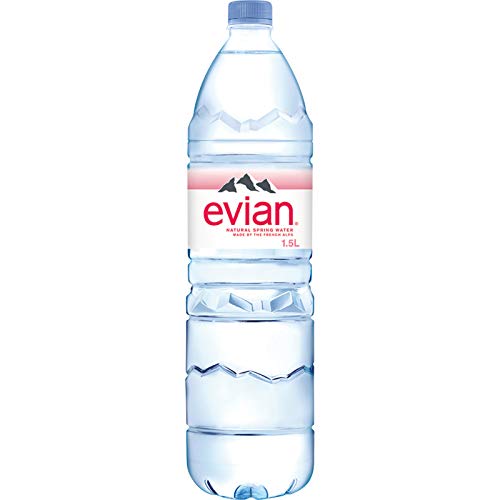 Evian Artesian Spring Water, Naturally Filtered Spring Water