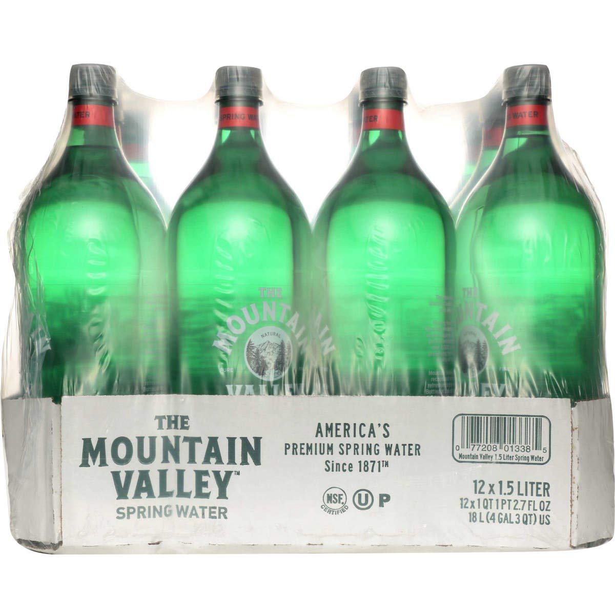 Mountain Valley Natural Spring Water in Plastic Bottles, Artesian